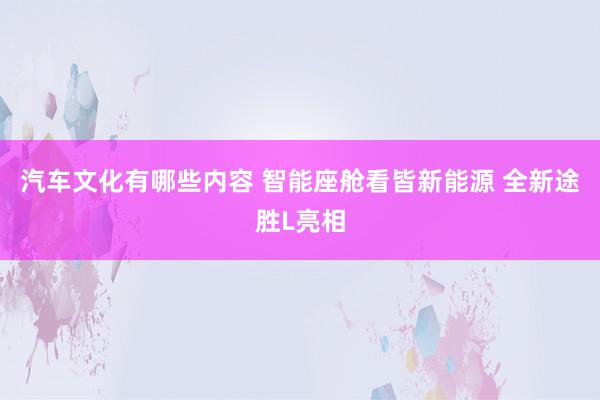 汽车文化有哪些内容 智能座舱看皆新能源 全新途胜L亮相