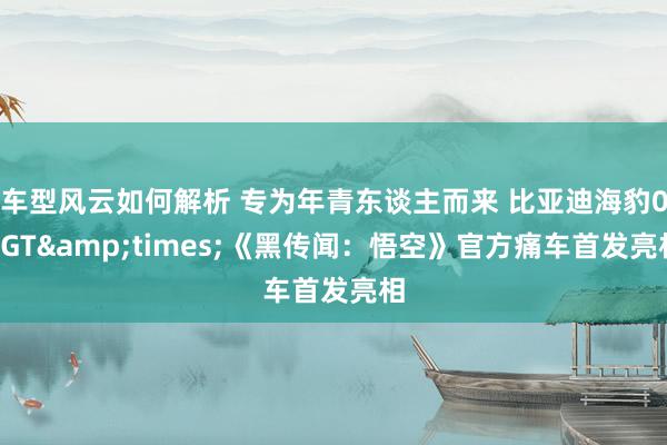 车型风云如何解析 专为年青东谈主而来 比亚迪海豹06GT&times;《黑传闻：悟空》官方痛车首发亮相