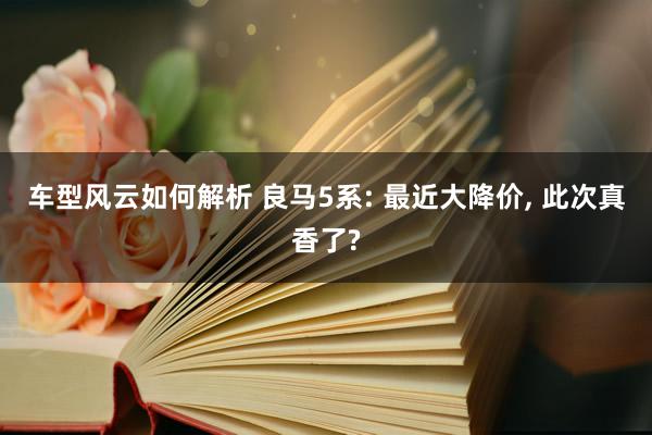 车型风云如何解析 良马5系: 最近大降价, 此次真香了?